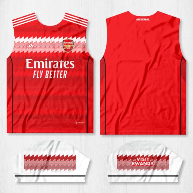 arte camisa arsenal 3