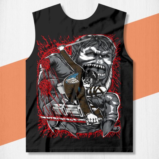 arte camisa attack on titan 003