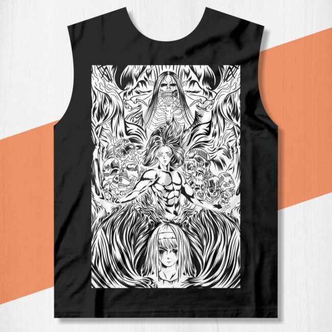 arte camisa attack on titan 007