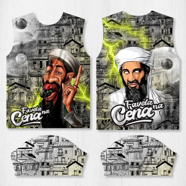 arte camisa favela na cena