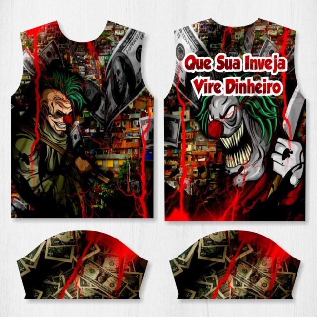 arte camisa quebrada palhaco 4