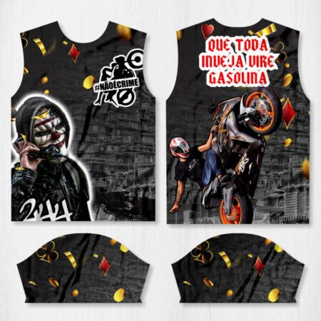 arte camisa quebrada palhaco 7