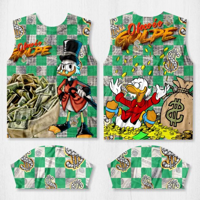 arte camisa quebrada tio patinhas