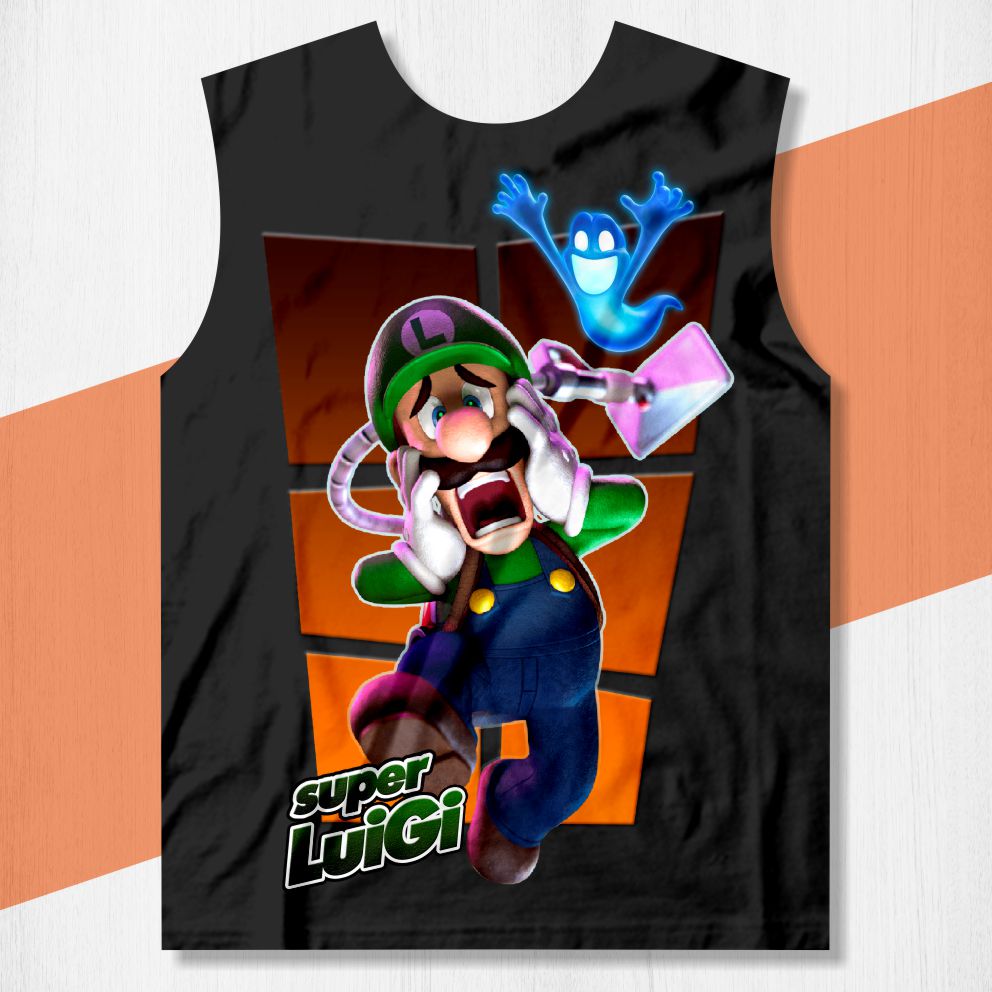 camisa luigi super mario 2