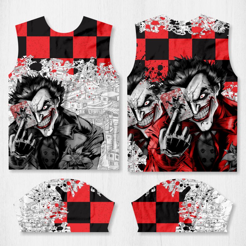 arte camisa coringa quebrada