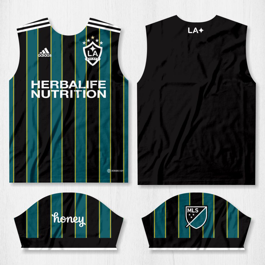 arte camisa los angeles galaxy 2