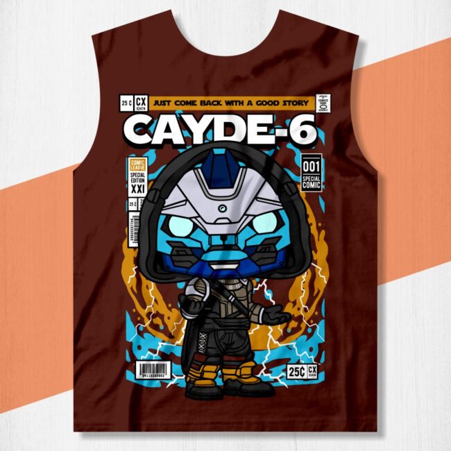 arte camisa cayde 6 funko