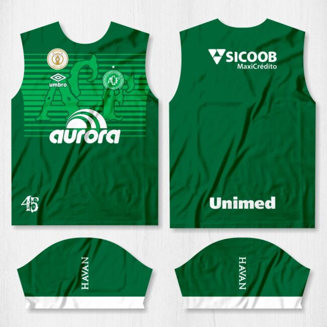 arte camisa chapecoense