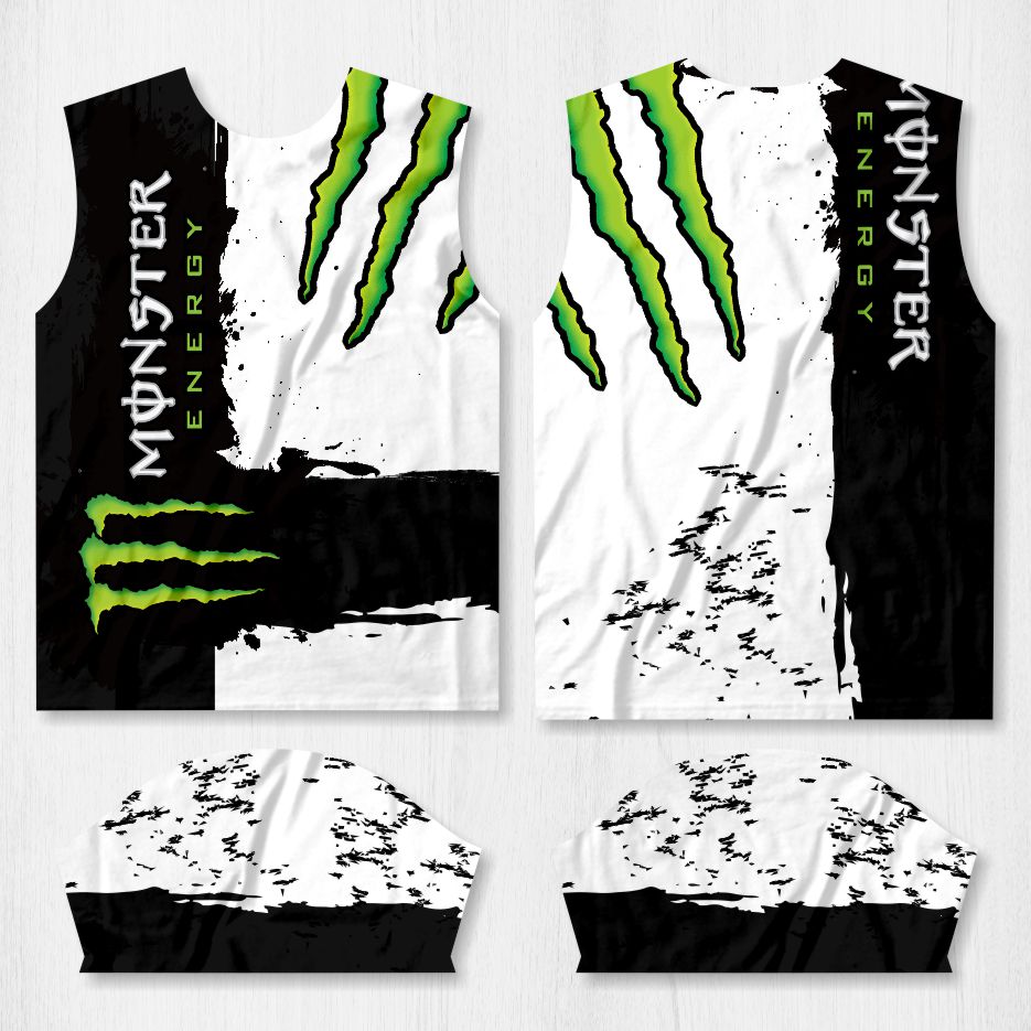 arte camisa ciclismo monster