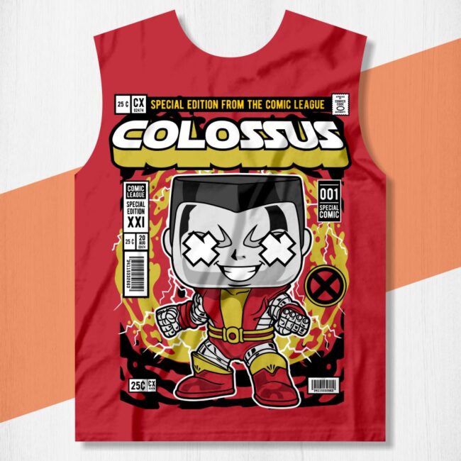 arte camisa colossus funko