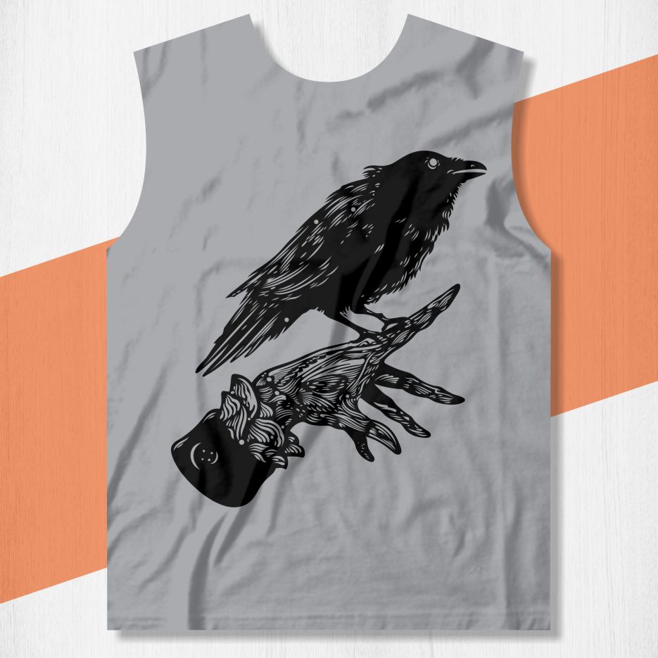 arte camisa corvo