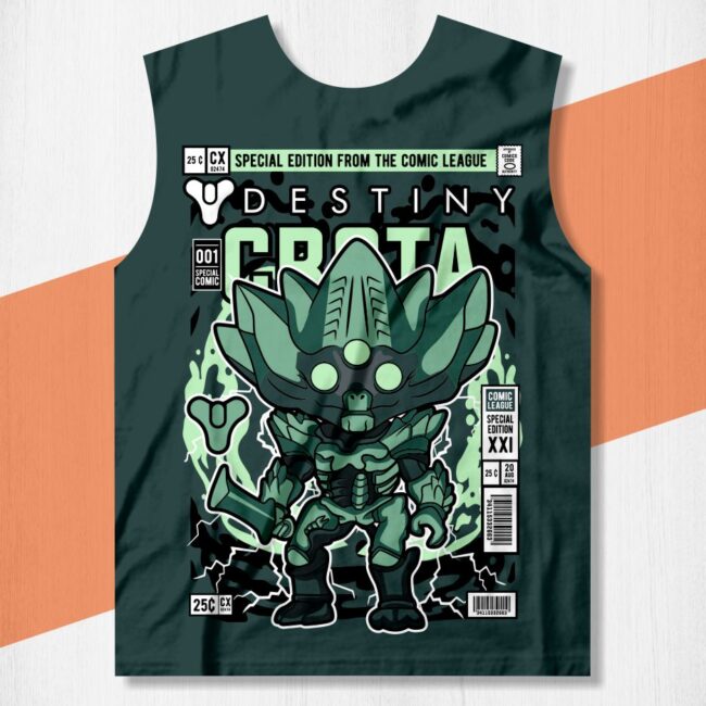 arte camisa crota destiny funko