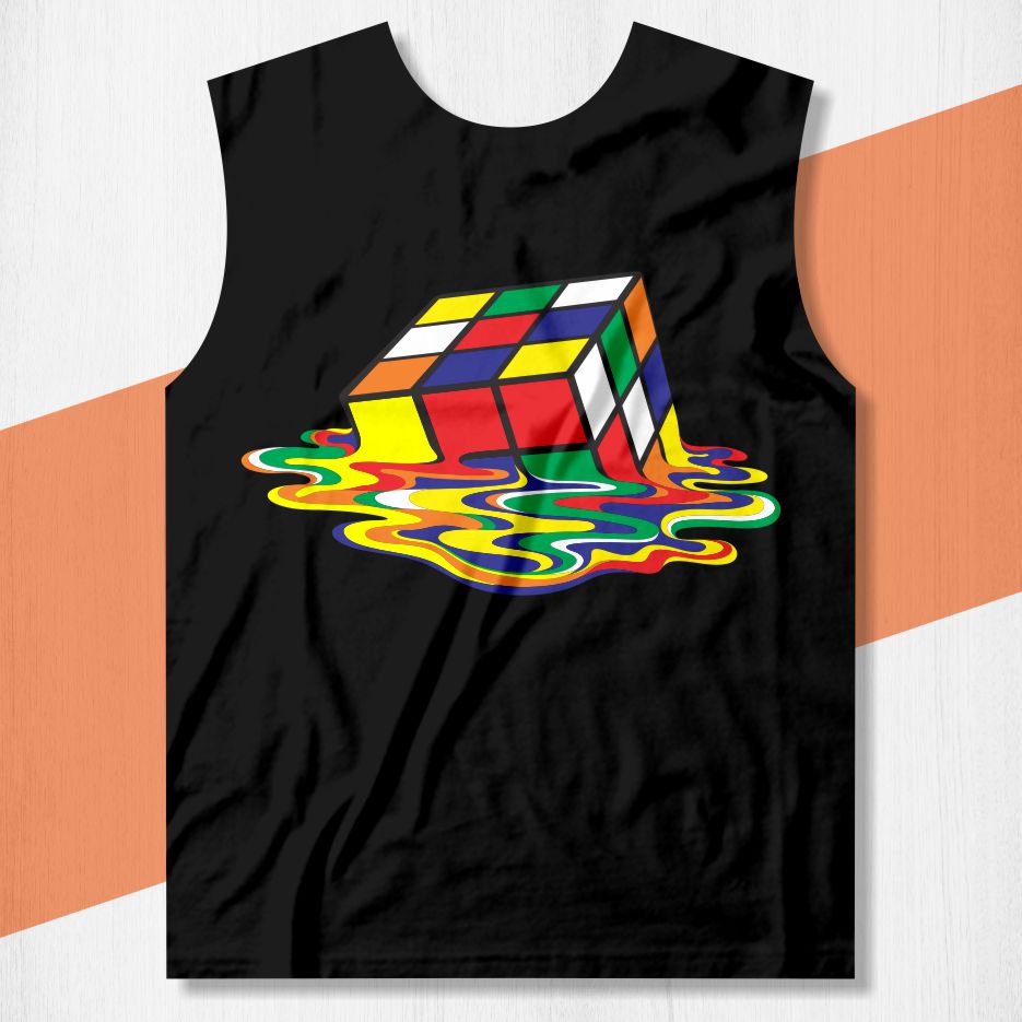 arte camisa cubo magico