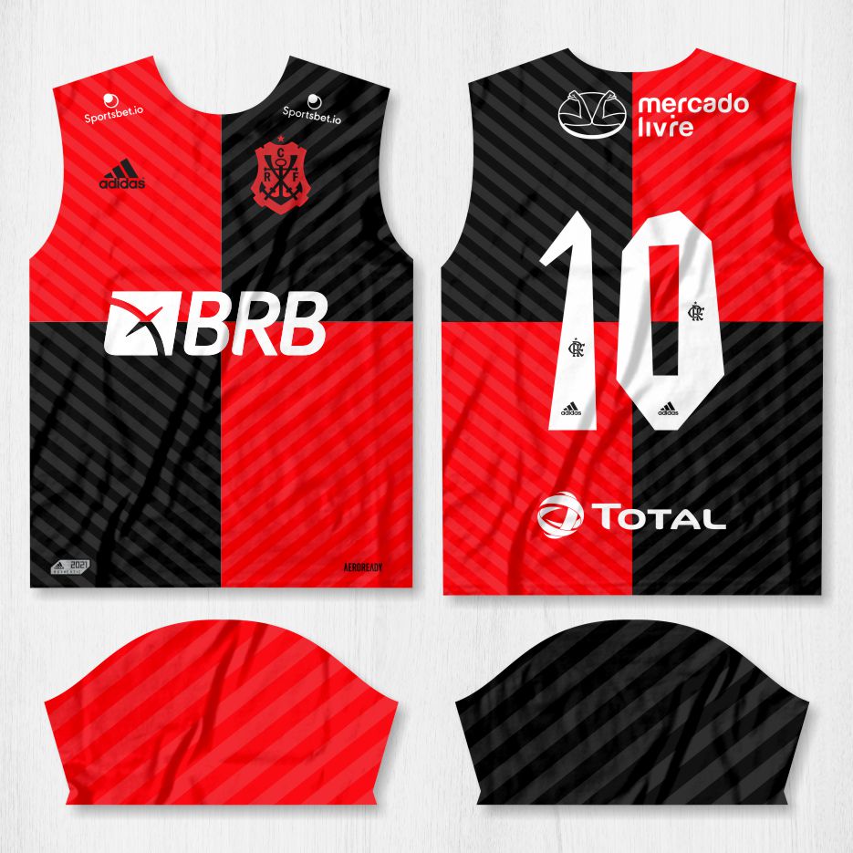 arte camisa flamengo 10