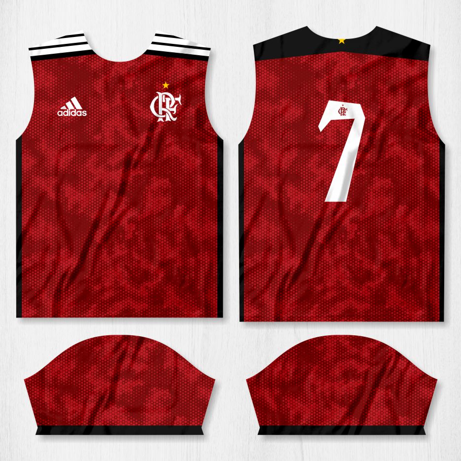 arte camisa flamengo 7