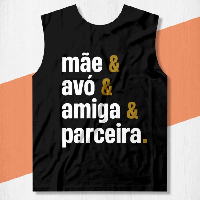 arte camisa mae parceira