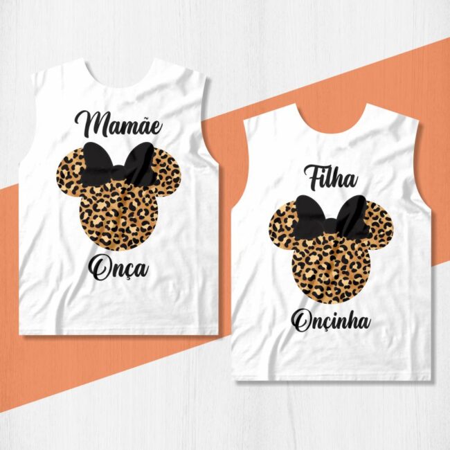 arte camisa mamae onca minnie