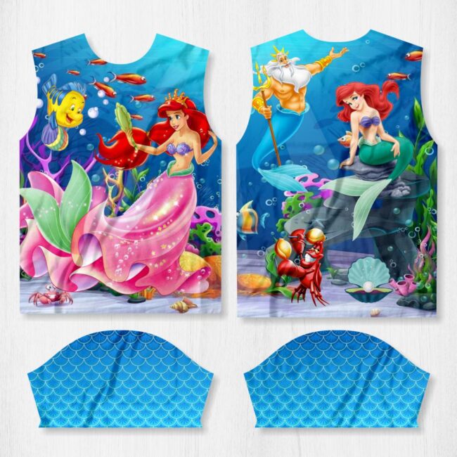 arte camisa princesa ariel