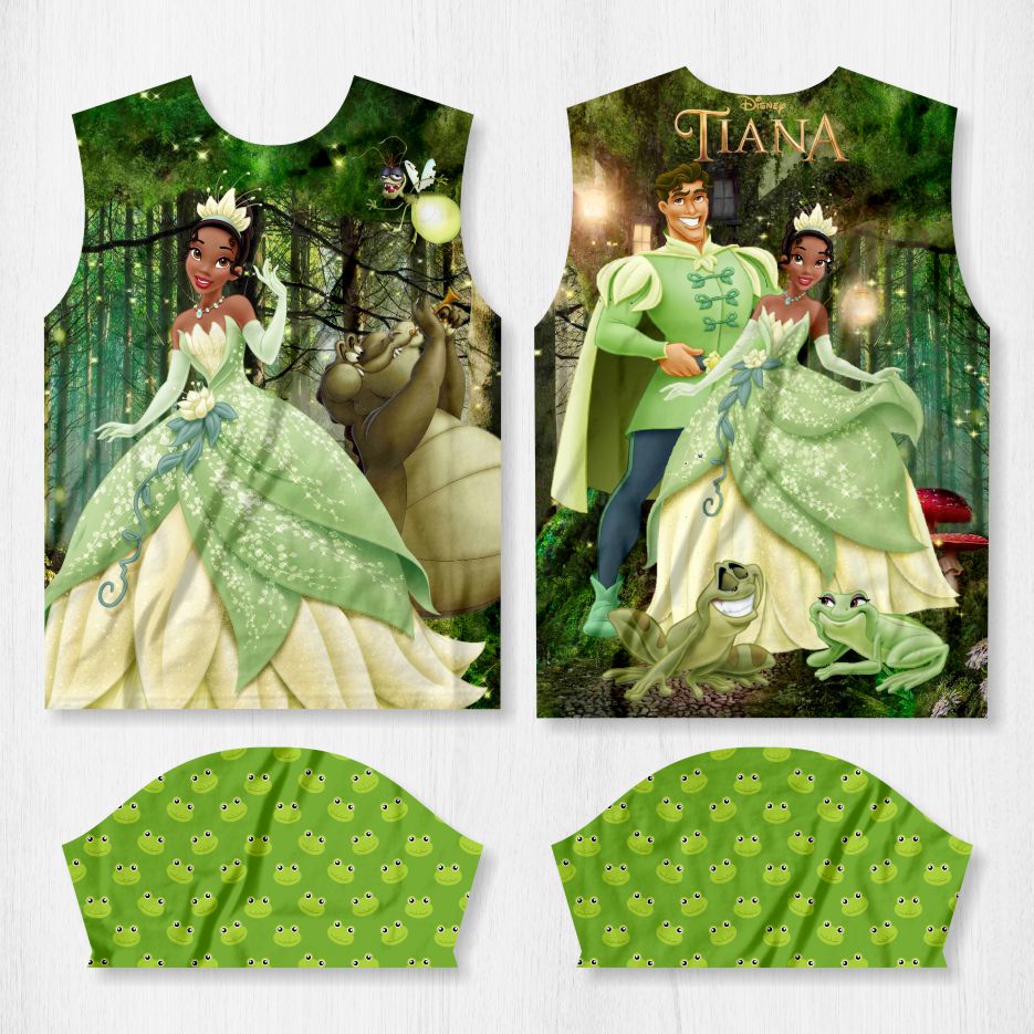 arte camisa princesa tiana