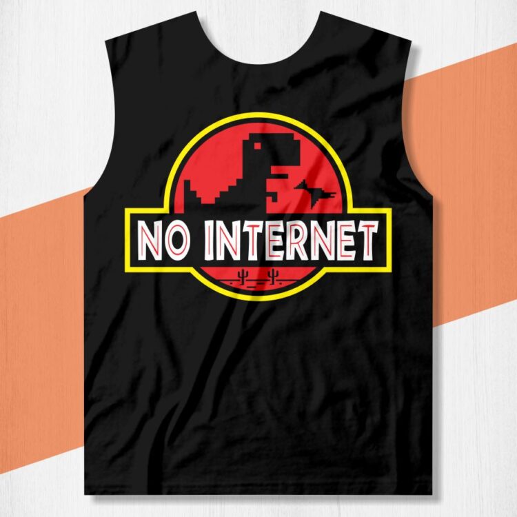 Camisa No Internet Jurassic Park Estampa Shirt 8880