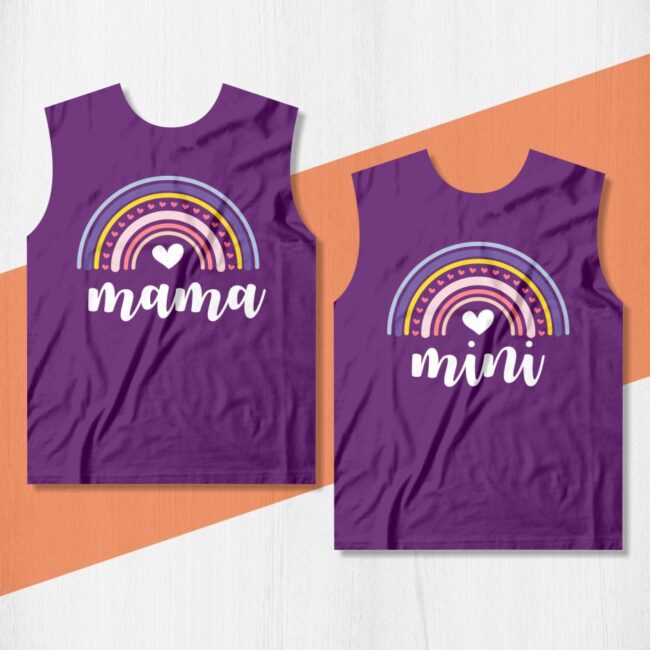 camisa arco iris mama mini