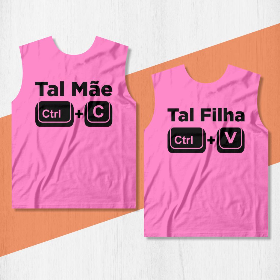 camisa ctrol c ctrol v mae e filha