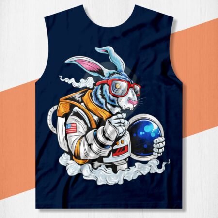 camisa coelho astronauta