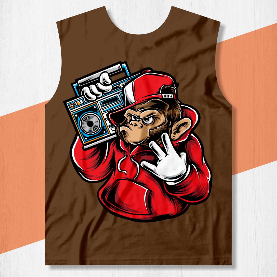 camisa macaco hip hop