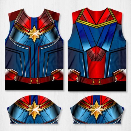 camisa capita marvel 3