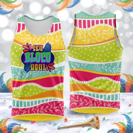 arte para abada bloco carnaval colorido modelo 23A031