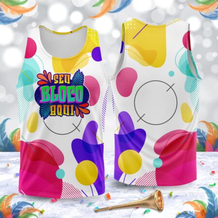 arte para abada bloco carnaval colorido modelo 23A038