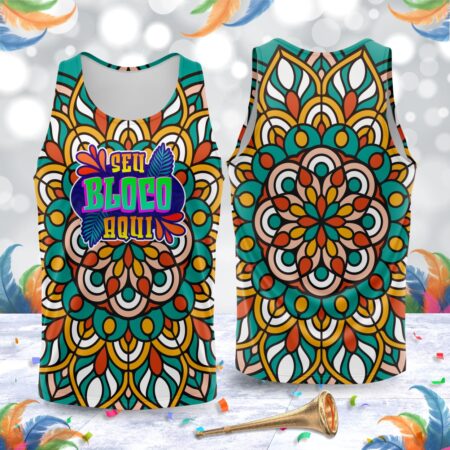 arte para abada bloco carnaval mandala modelo 23A004