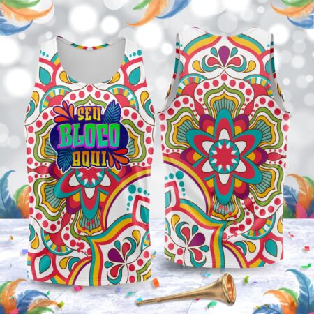 arte para abada bloco carnaval mandalas modelo 23A006