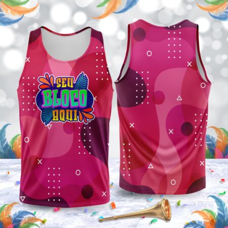 arte para abada bloco carnaval rosa modelo 23A037