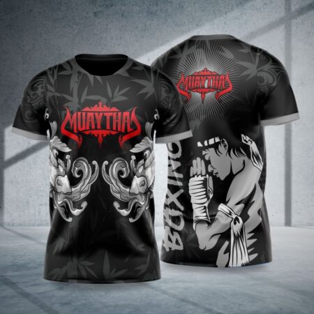 arte para camisa arte marcial muay thai carpas modelo 26A003