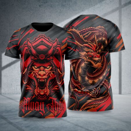 arte para camisa arte marcial muay thai dragao chines modelo 26A004