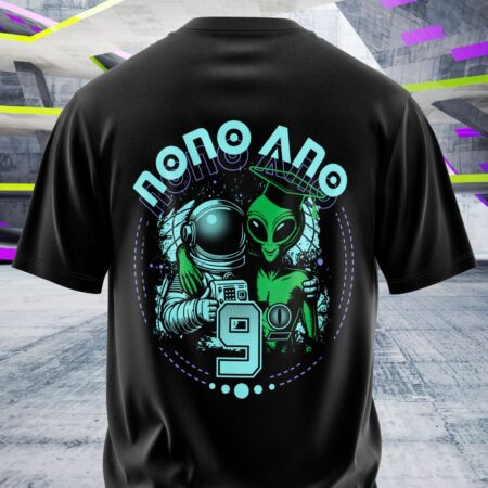 arte para camisa costa nono ano astronauta e alien modelo 26A034