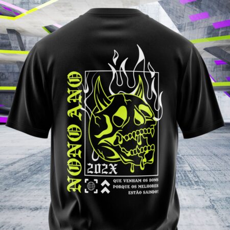 arte para camisa costa nono ano caveira modelo 26A030