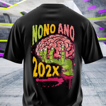 arte para camisa costa nono ano cerebro zumbi modelo 26A050