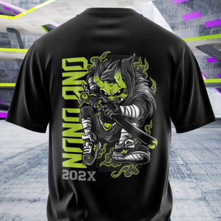 arte para camisa costa nono ano demonio japones ninja modelo 26A054