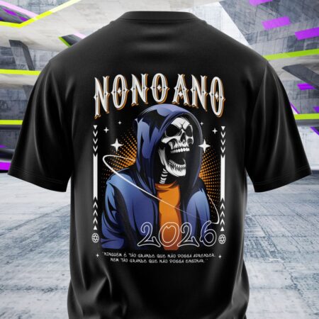 arte para camisa costa nono ano esqueleto de capuz modelo 26A097