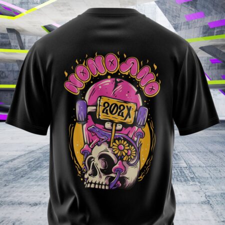 arte para camisa costa nono ano skate caveira modelo 26A081