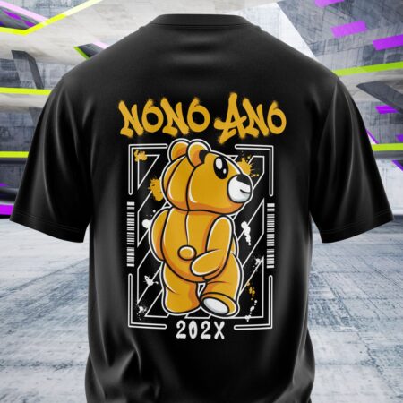 arte para camisa costa nono ano urso amarelo modelo 26A067