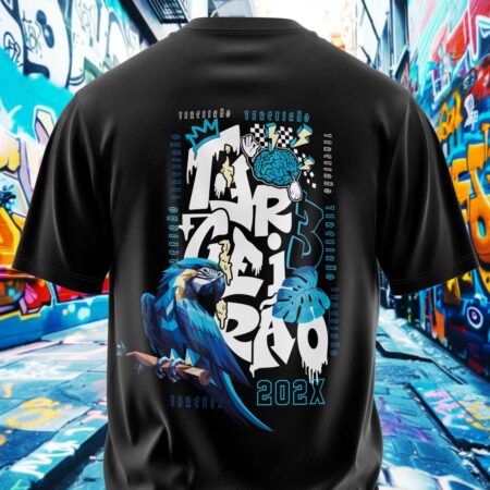 arte para camisa costa terceirao arara azul modelo 26A011