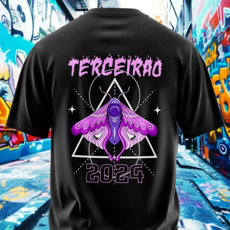 arte para camisa costa terceirao borboleta futurista modelo 26A072