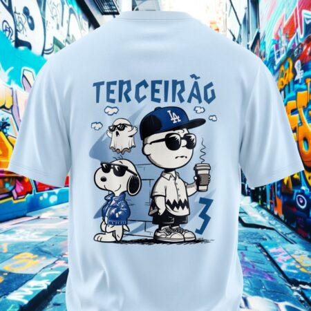 arte para camisa costa terceirao charlie brown e snoopy modelo 26A048