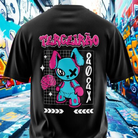 arte para camisa costa terceirao coelho azul modelo 26A068