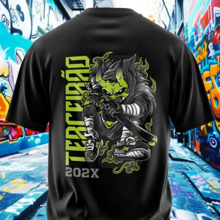 arte para camisa costa terceirao demonio japones ninja modelo 26A054