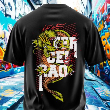 arte para camisa costa terceirao dragao chines modelo 26A037