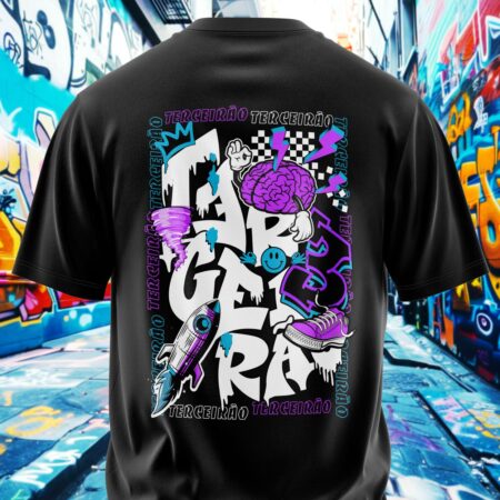 arte para camisa costa terceirao graffite foguete modelo 26A010